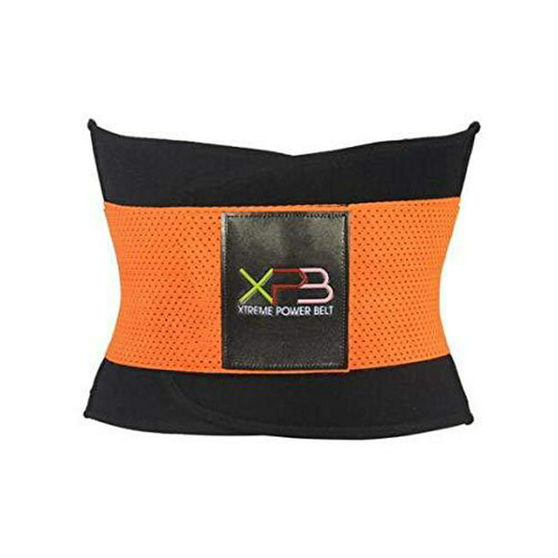 LARGE Xtreme Power Belt Neoprene Waist Trimmer as on TV Black and Orange 